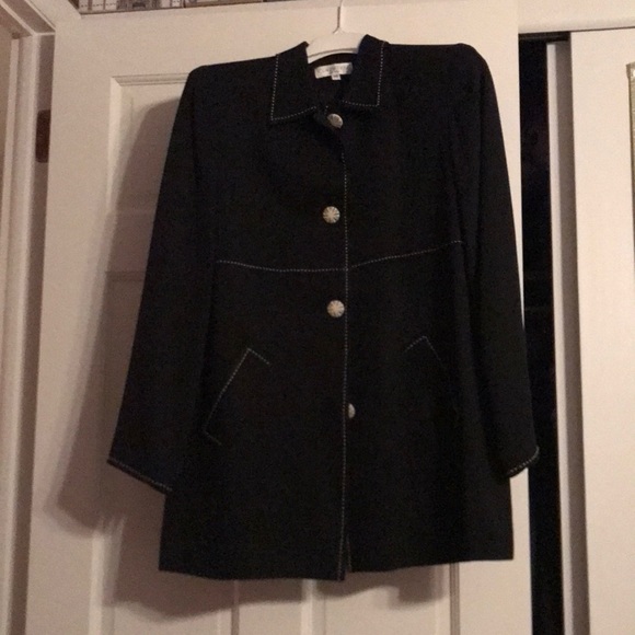 Black Claude Rene overcoat - Picture 1 of 1